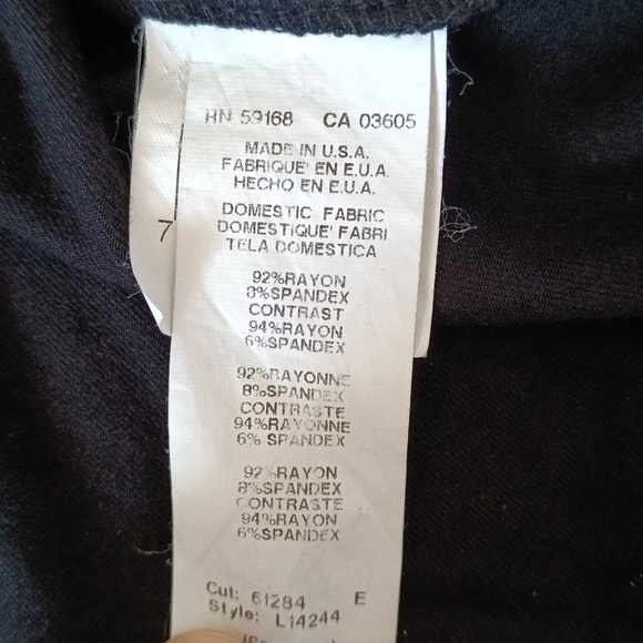 Karen Kane Black Short Sleeve Dress With Pockets - Picture 8 of 8